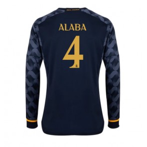 Real Madrid David Alaba #4 Gostujuci Dres 2023-24 Dugim Rukavima